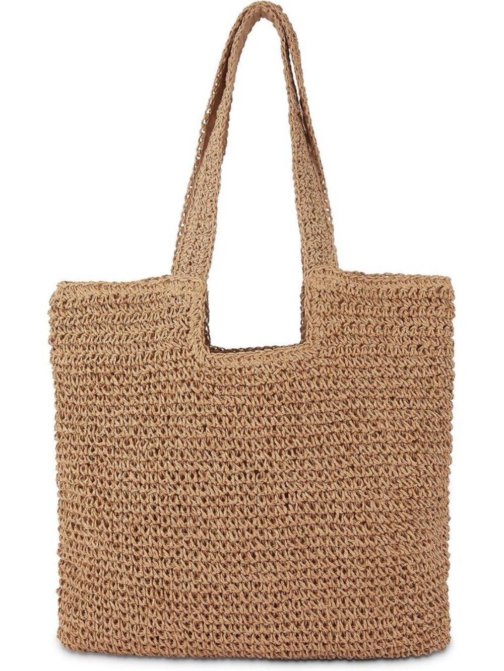 Straw Beach Tote Bag: Large Summer Boho Woven Bags